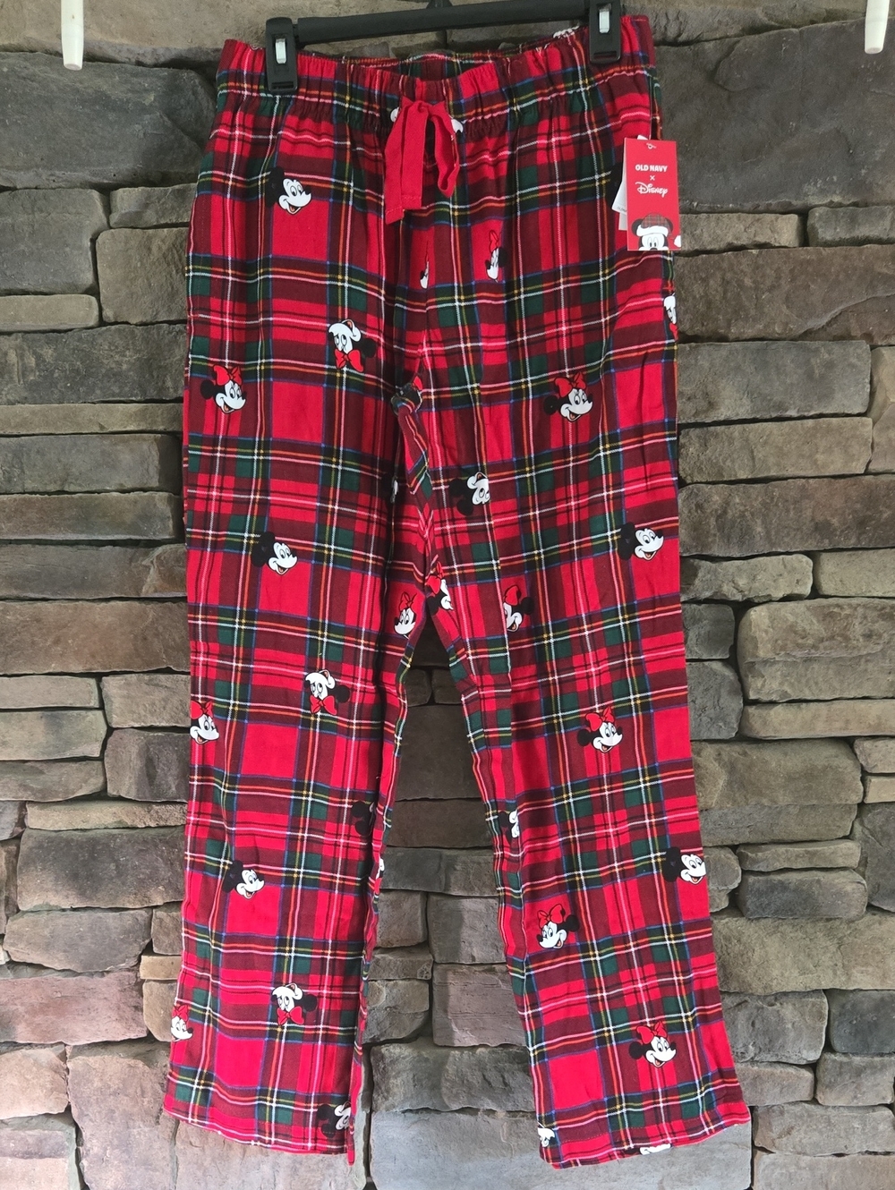 Minnie & Mickey Mouse Plaid Pajama Pants